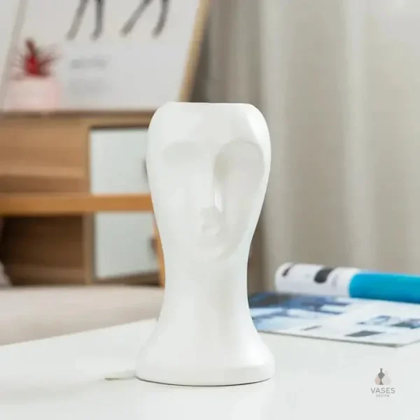Vase tête unique pour décoration intérieure stylée