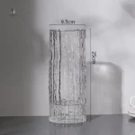 Vase en verre de qualité, finition lisse