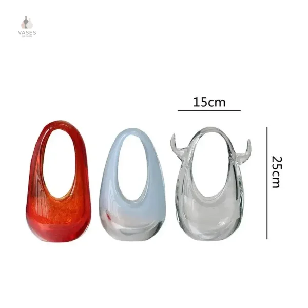 Vase en verre contemporain, ajout de style à tout espace