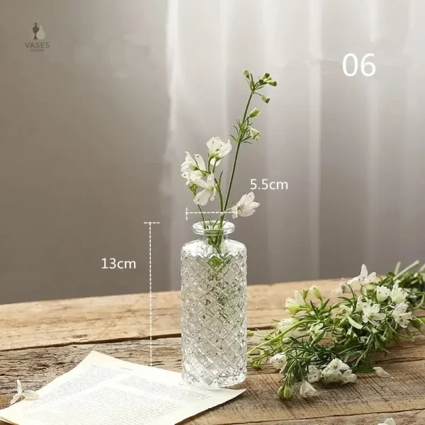 Vase en verre au style contemporain