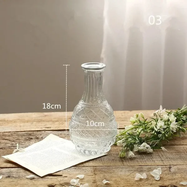 Vase en verre à petit budget