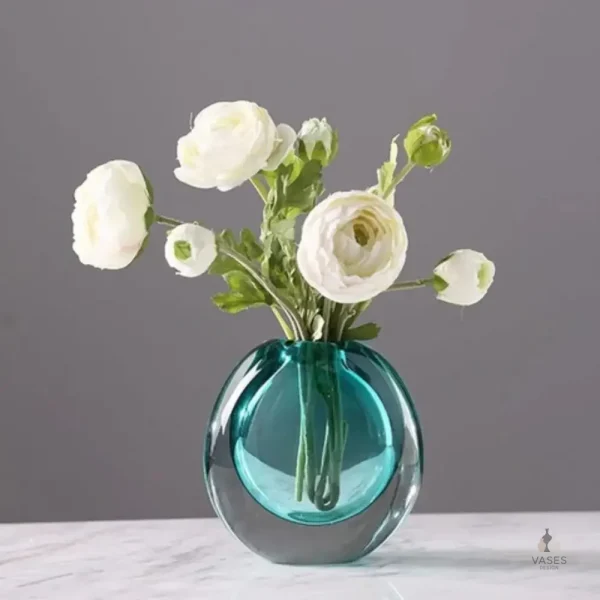 Vase en verre soufflé pour fleurs