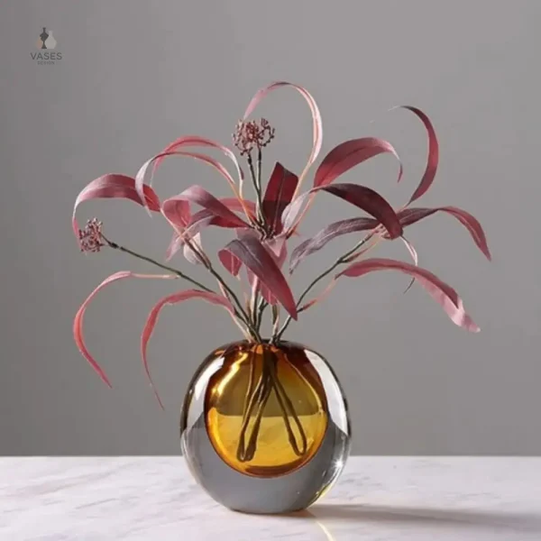 Vase en verre soufflé haut de gamme
