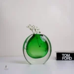 Vase en verre soufflé contemporain