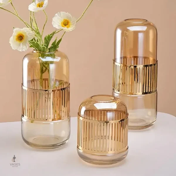 Vase en verre pour arrangements floraux