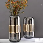 Vase en verre transparent pour tables