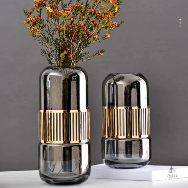 Vase en verre transparent pour tables