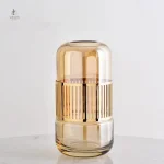 Vase minimaliste en verre transparent