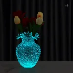 Vase en verre transparent pour fleurs