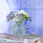 Vase en verre minimaliste lumineux