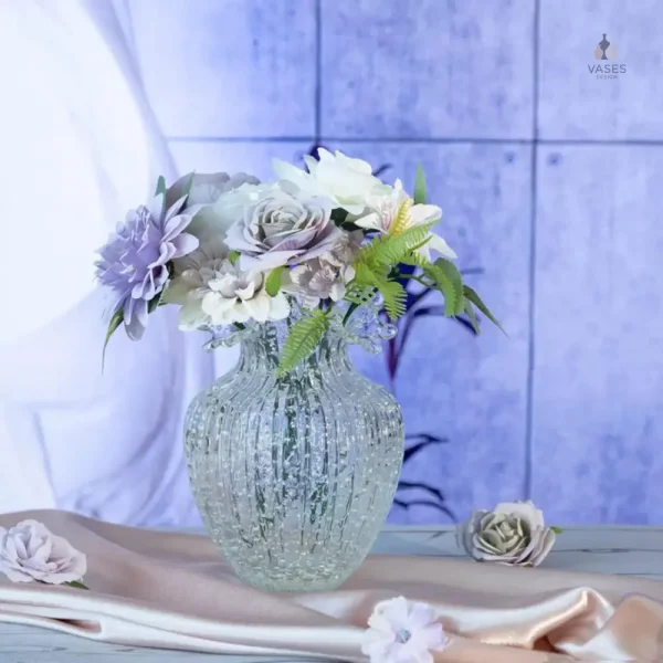Vase en verre minimaliste lumineux