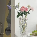 Vase vintage en verre pour intérieur