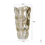 Vase en verre transparent pour décoration
