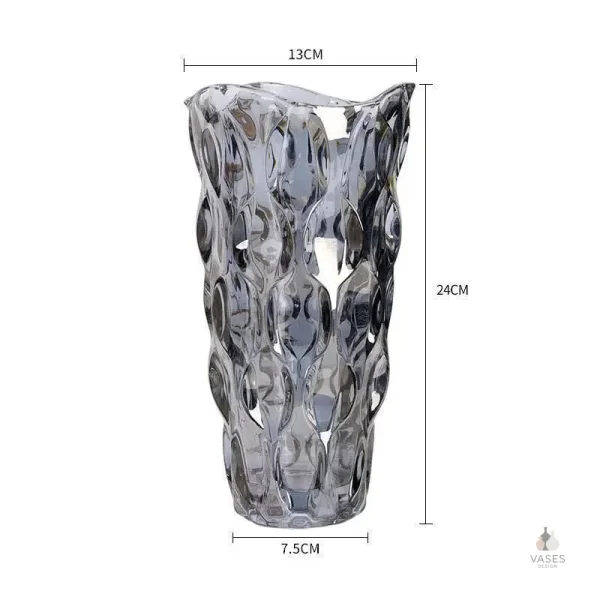 Vase vintage en verre pour bouquets