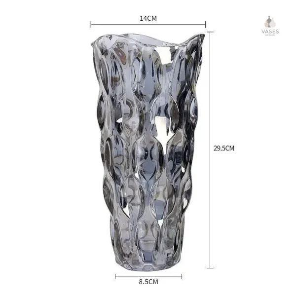 Vase en verre transparent chic
