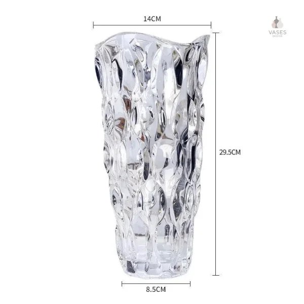 Vase en verre vintage pour centre de table