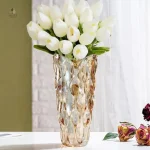 Vase décoratif en verre vintage