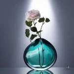 Vase décoratif en verre coloré