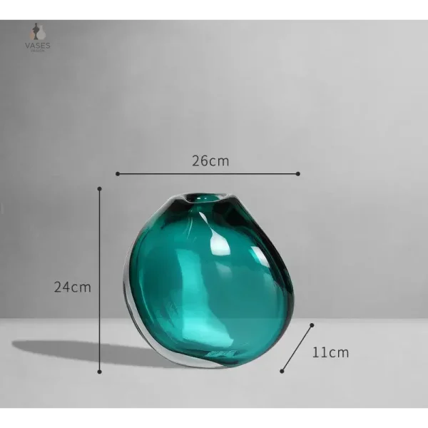 Vase vert pour décoration intérieure