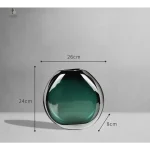 Vase en verre de style contemporain