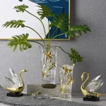 Vase en verre vintage décoratif
