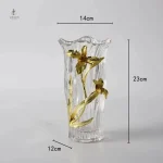 Vase en verre vintage, parfait pour fleurs