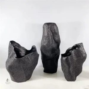 Vase en céramique, couleur naturelle, fait main