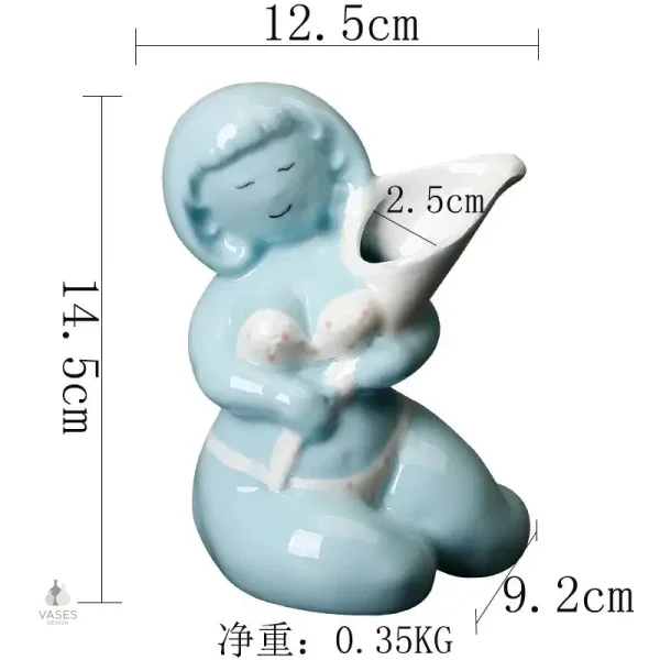 Vase élégant pour fleurs et plantes décoratives