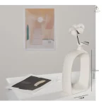 Accessoire déco vase fleuri pampa