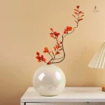Vase en forme de boule, accessoire décoratif