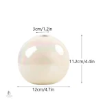 Vase décoratif en forme de sphère, style unique