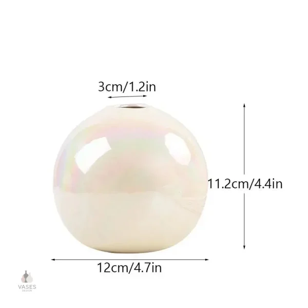 Vase décoratif en forme de sphère, style unique