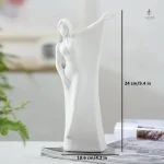Vase sculptural féminin, accessoire de décoration intérieure