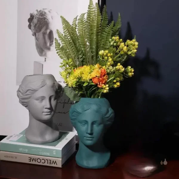 Vase visage stylisé pour une décoration unique