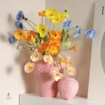 Vase original rose, ajout coloré à votre espace