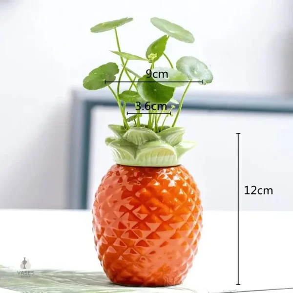 Vase élégant à motif fruité pour salon