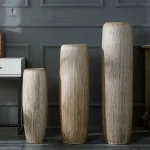 Vase large en verre pour décoration