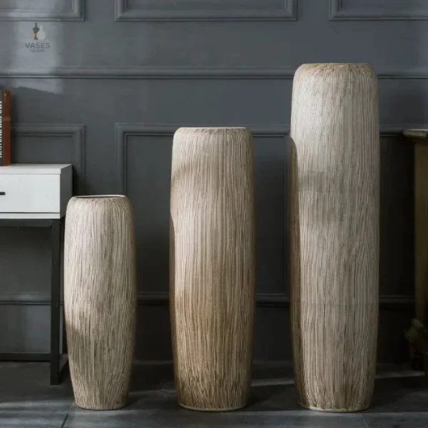 Vase large en verre pour décoration