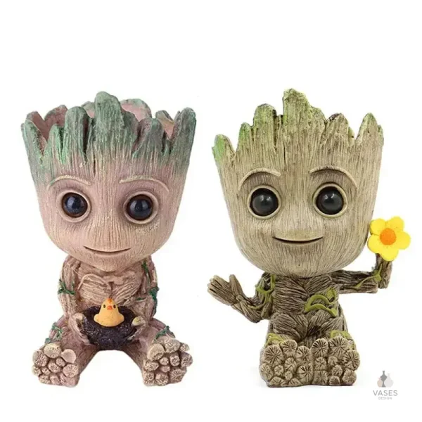 Vase Groot en forme de personnage, style unique