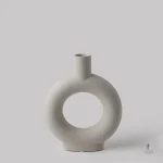Vase haut en style pampa naturel