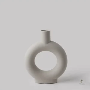 Vase haut en style pampa naturel