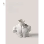 Vase artistique homme en finition mate