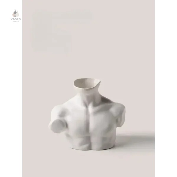 Vase artistique homme en finition mate