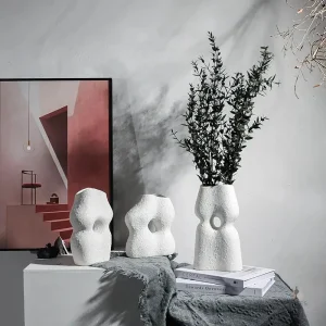 Vase contemporain en verre pour intérieur
