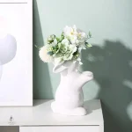 Vase en forme de lapin pour décoration intérieure