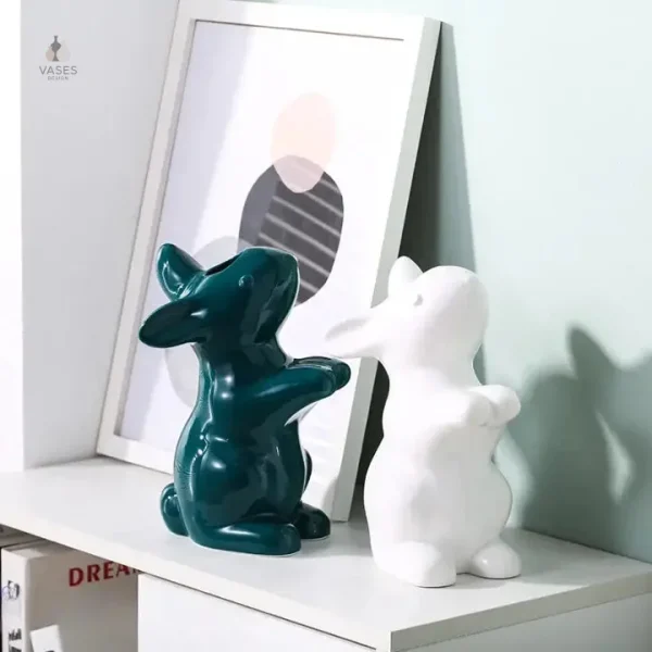 Vase design lapin pour un style moderne