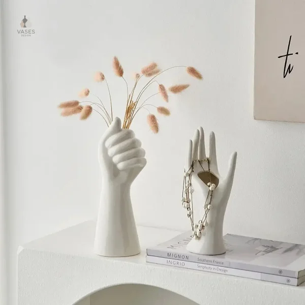 Vase main décoratif pour intérieur moderne