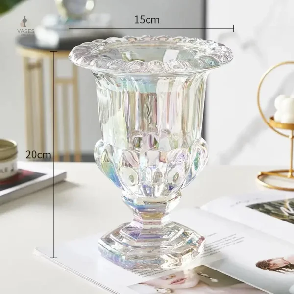 Vase médicis en verre, parfait pour tous les styles d'intérieur
