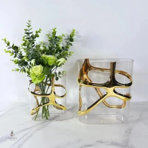 Vase moderne en verre élégant et contemporain