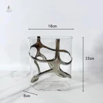 Vase moderne en verre, pièce maîtresse pour la table
